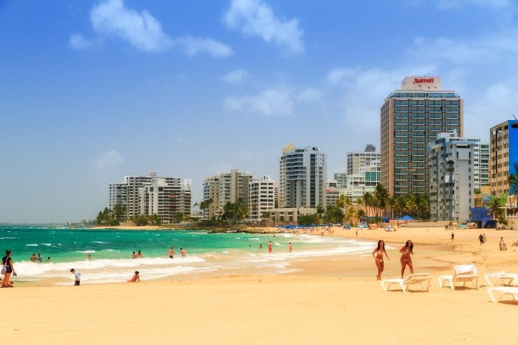 Condado Beach Puerto Rico People On The Beach