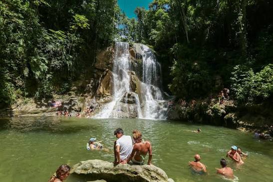 Gozalandia Waterfalls Puerto Rico People