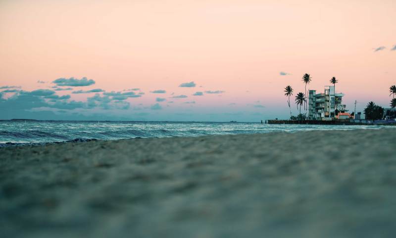 Isla Verde Beach Sunset Skyline