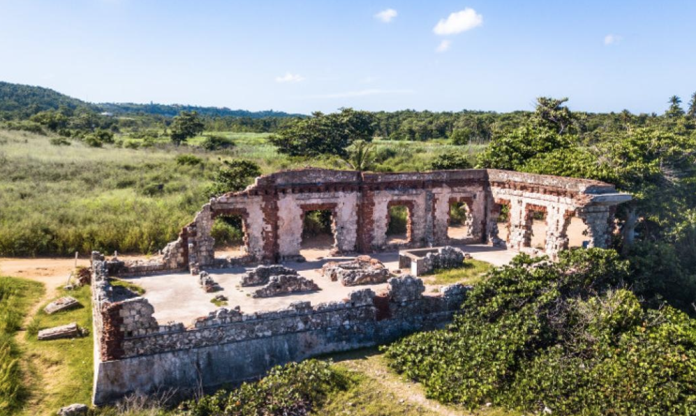 Punta Borinquen Beach Aguadilla Puerto Rico Ruins