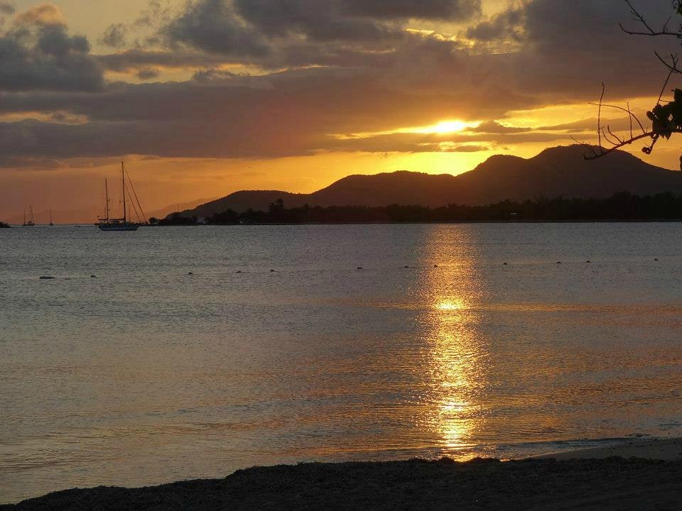 Sun Bay Beach Vieques Island Sunset